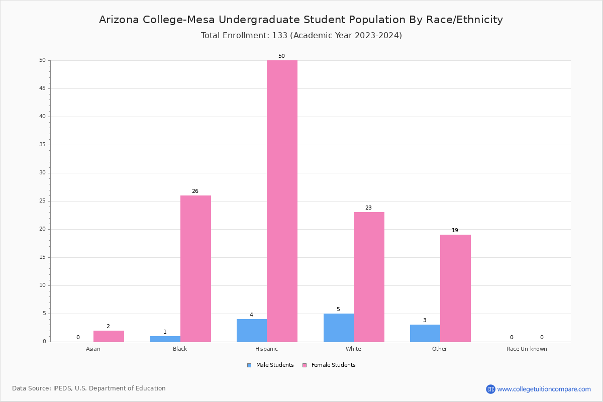 Arizona CollegeMesa Student Population and Demographics