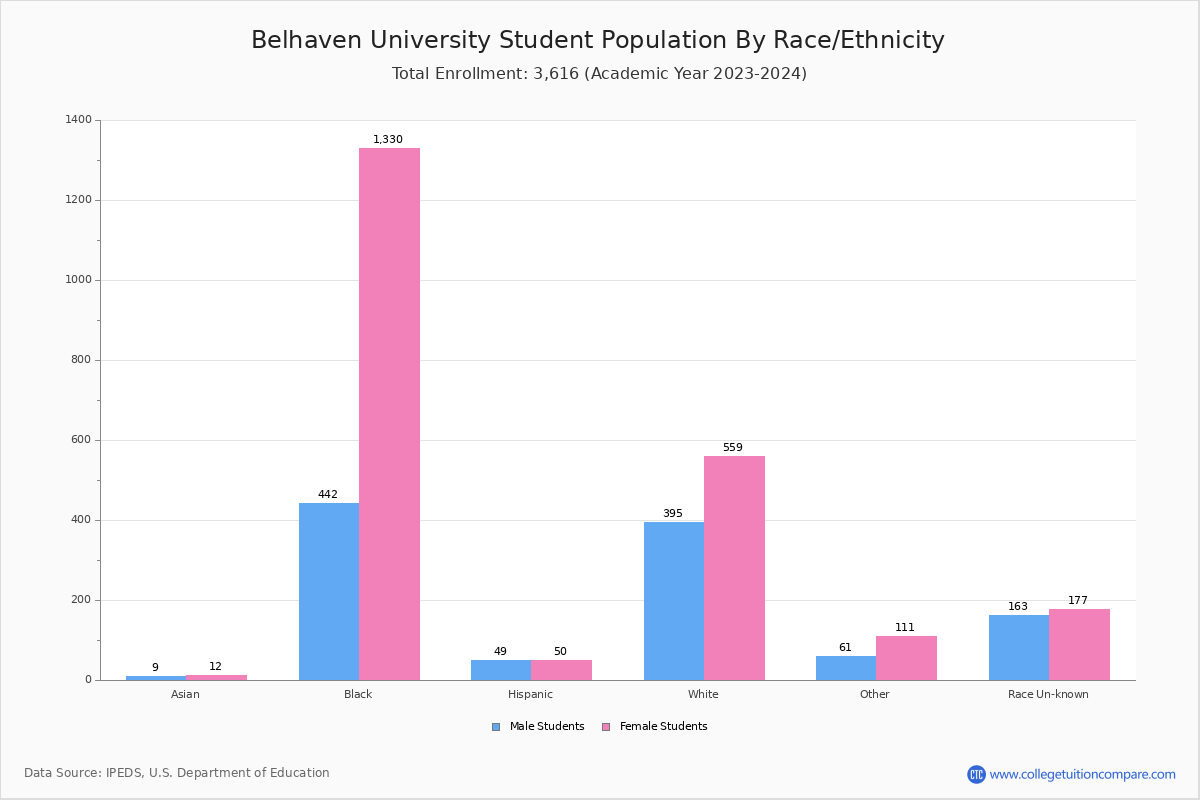Belhaven University Student Population and Demographics