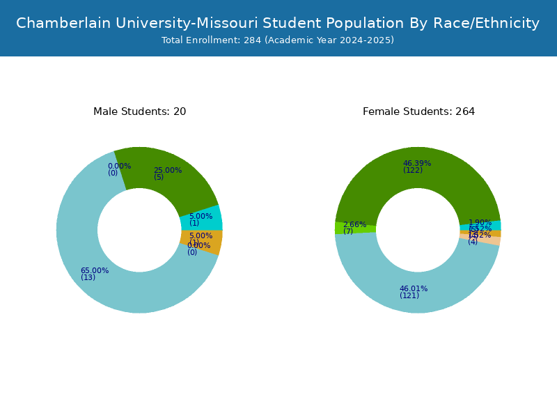 Chamberlain UniversityMissouri Student Population and Demographics