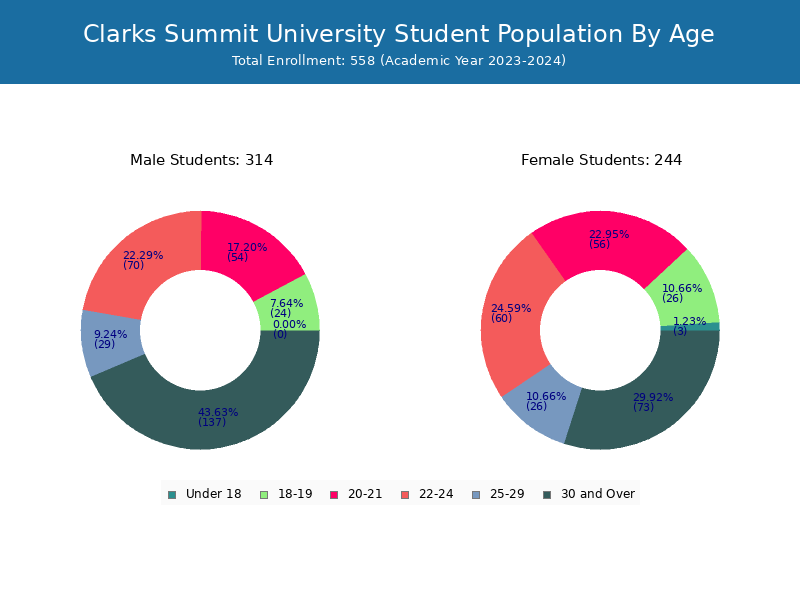 Clarks Summit University Student Population and Demographics