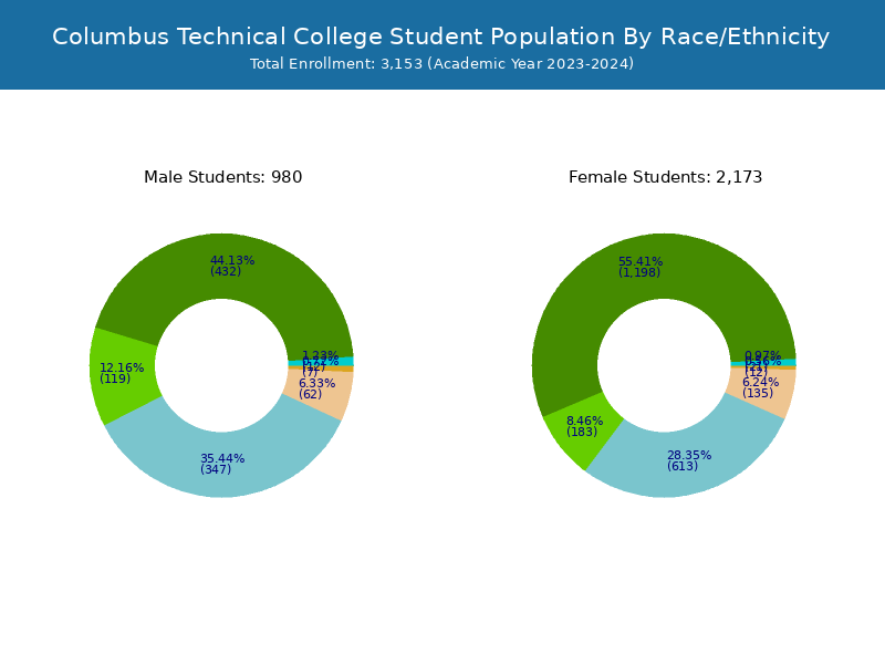 Columbus Technical College Student Population and Demographics