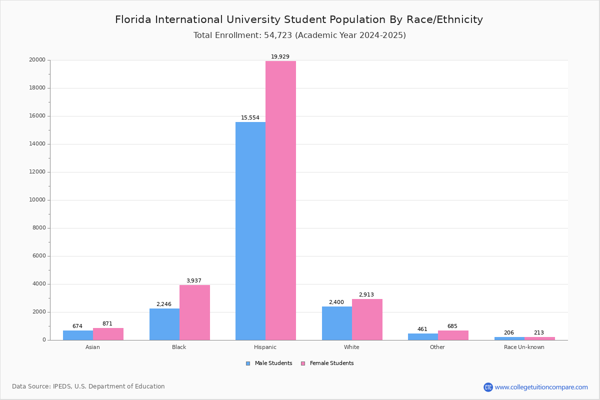 FLORIDA INTERNATIONAL UNIVERSITY ENROLLMENT visual data 5