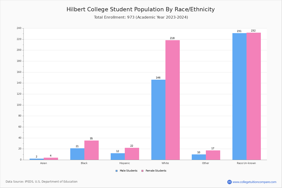 Hilbert College Student Population and Demographics