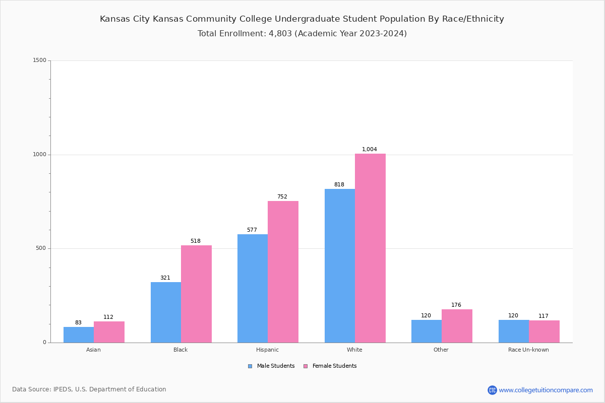 Kansas City Kansas Community College Student Population and Demographics
