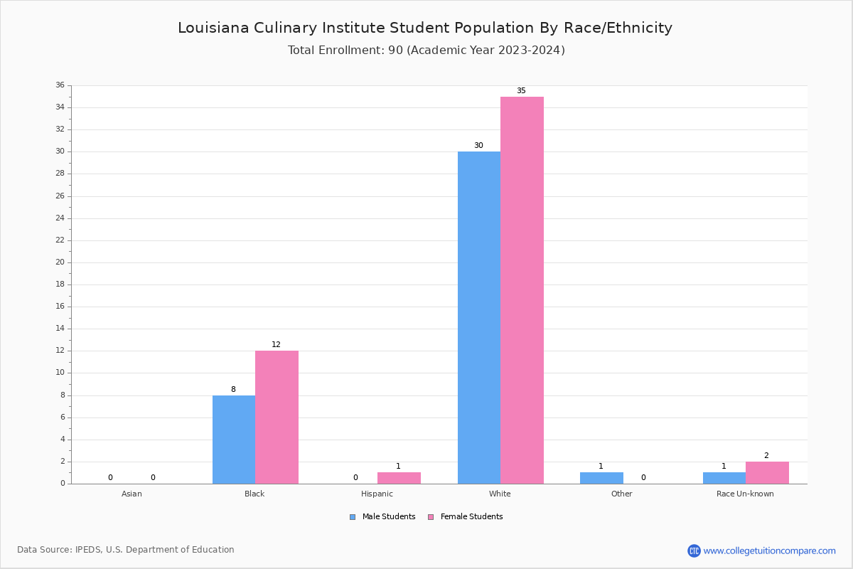 Louisiana Culinary Institute Student Population And Demographics