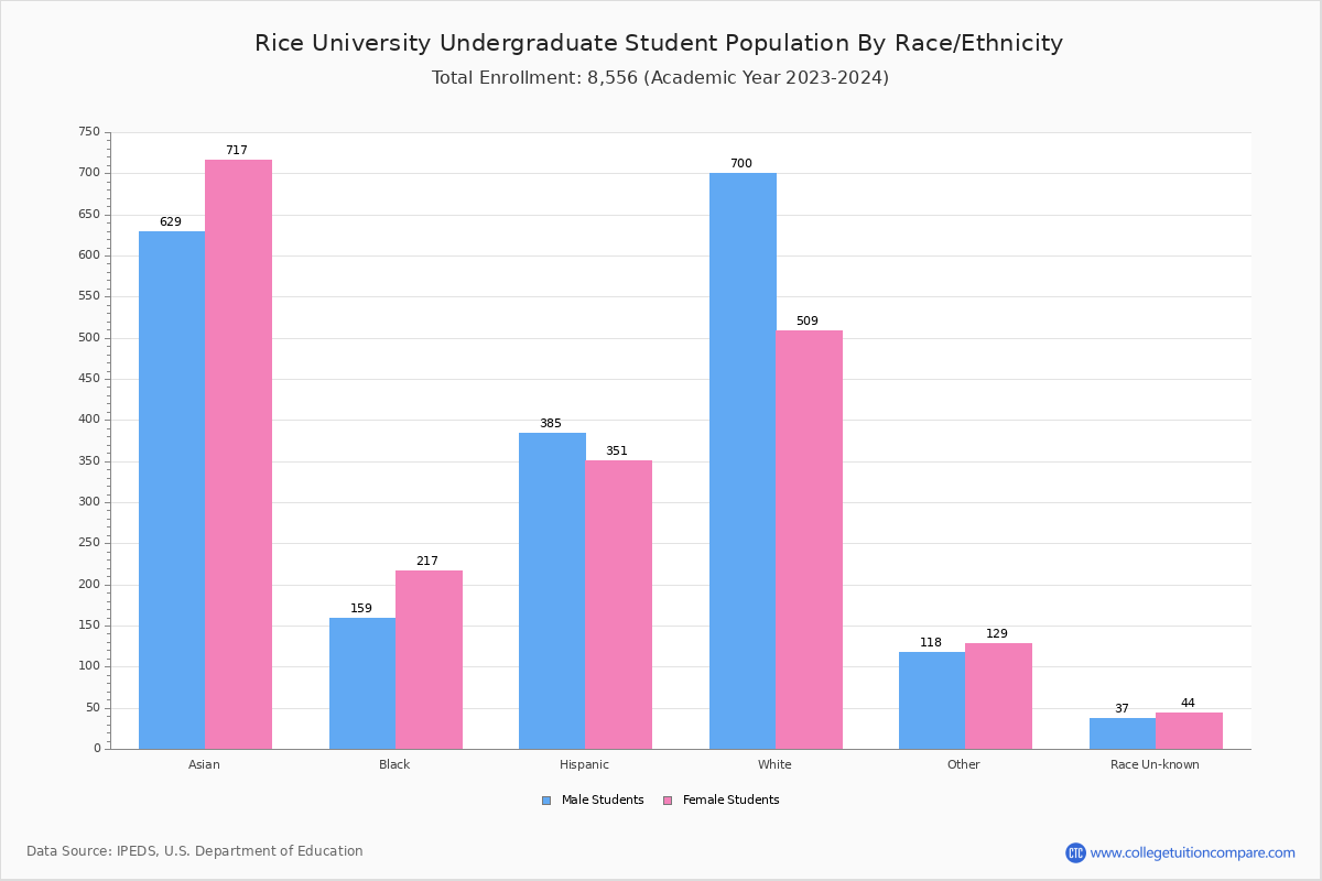Rice University Student Population and Demographics