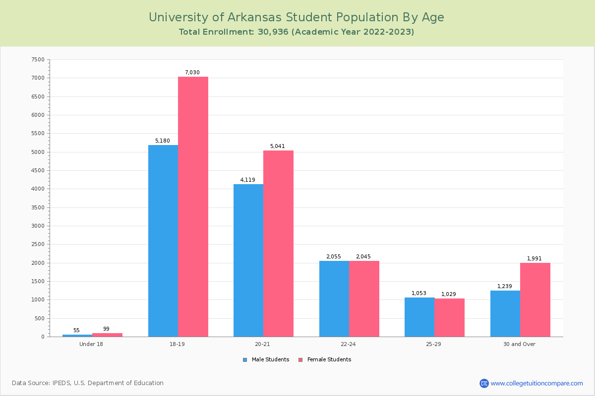 University of Arkansas Student Population and Demographics