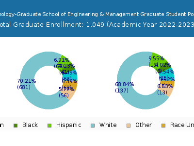 Air Force Institute of Technology-Graduate School of Engineering & Management 2023 Student Population by Gender and Race chart