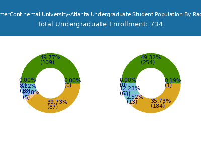 American InterContinental University-Atlanta 2025 Undergraduate Enrollment by Gender and Race chart