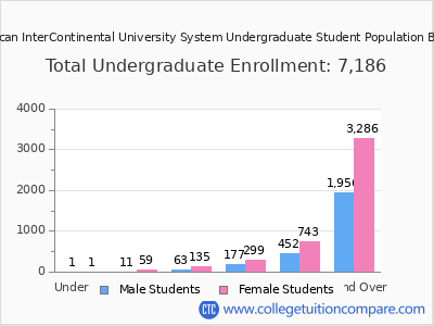 American InterContinental University System 2025 Undergraduate Enrollment by Age chart