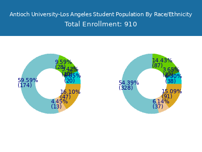 Antioch University-Los Angeles 2025 Student Population by Gender and Race chart