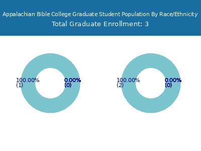 Appalachian Bible College 2025 Graduate Enrollment by Gender and Race chart