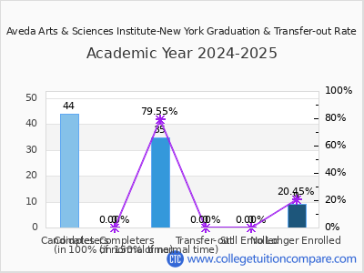 Aveda Arts & Sciences Institute-New York 2025 Graduation Rate chart