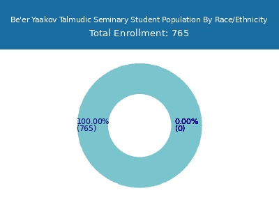 Be'er Yaakov Talmudic Seminary 2025 Student Population by Gender and Race chart