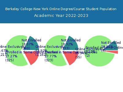 Berkeley College-New York 2023 Online Student Population chart