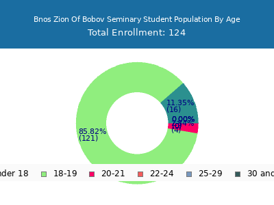 Bnos Zion Of Bobov Seminary 2024 Student Population Age Diversity Pie chart