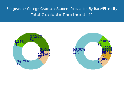 Bridgewater College 2025 Graduate Enrollment by Gender and Race chart
