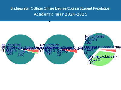 Bridgewater College 2025 Online Student Population chart