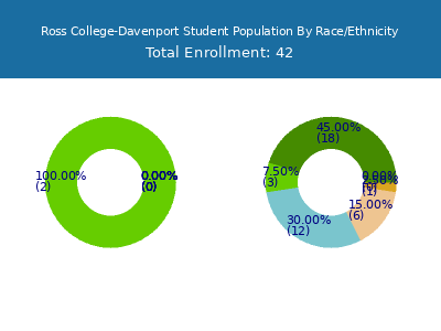 Ross College-Davenport 2025 Student Population by Gender and Race chart