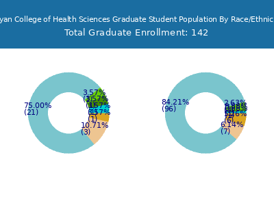 Bryan College of Health Sciences 2025 Graduate Enrollment by Gender and Race chart