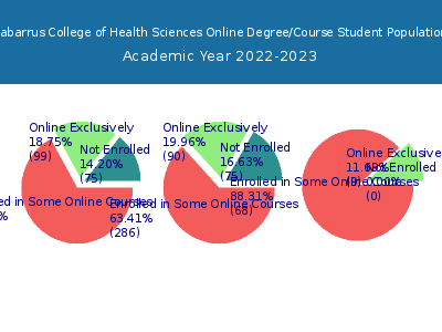 Cabarrus College of Health Sciences 2023 Online Student Population chart