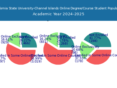 California State University-Channel Islands 2025 Online Student Population chart