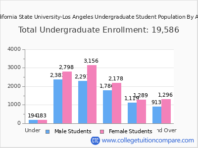 California State University-Los Angeles 2025 Undergraduate Enrollment by Age chart