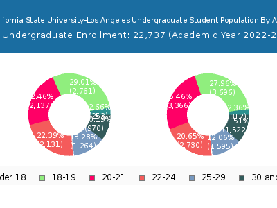 California State University-Los Angeles 2023 Undergraduate Enrollment Age Diversity Pie chart