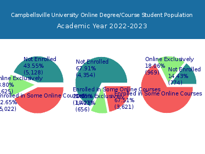 Campbellsville University 2023 Online Student Population chart
