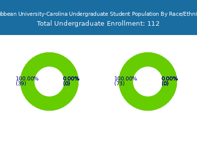 Caribbean University-Carolina 2025 Undergraduate Enrollment by Gender and Race chart
