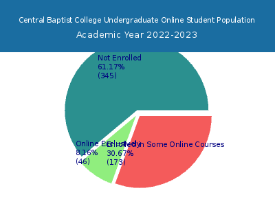 Central Baptist College 2023 Online Student Population chart