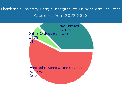 Chamberlain University-Georgia 2023 Online Student Population chart