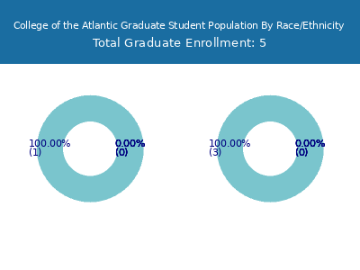 College of the Atlantic 2025 Graduate Enrollment by Gender and Race chart