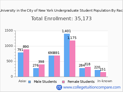 Columbia University in the City of New York 2025 Undergraduate Enrollment by Gender and Race chart