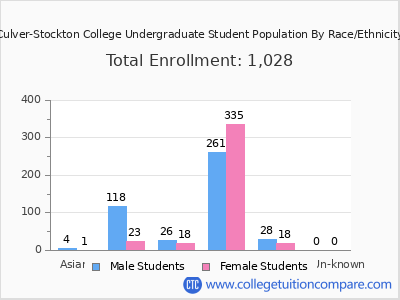 Culver-Stockton College 2025 Undergraduate Enrollment by Gender and Race chart