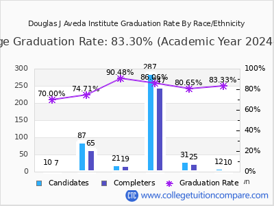 Douglas J Aveda Institute graduation rate by race