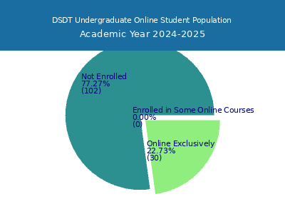 DSDT 2025 Online Student Population chart