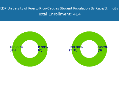 EDP University of Puerto Rico-Caguas 2025 Student Population by Gender and Race chart