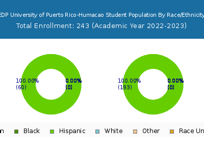 EDP University of Puerto Rico-Humacao 2023 Student Population by Gender and Race chart