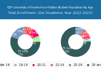 EDP University of Puerto Rico-Villalba 2023 Student Population Age Diversity Pie chart