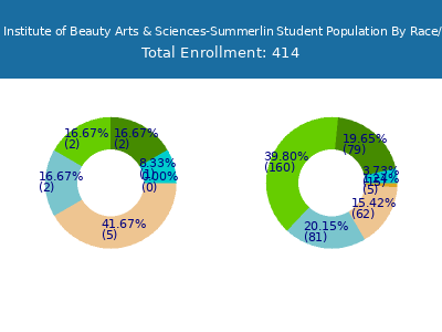 Euphoria Institute of Beauty Arts & Sciences-Summerlin 2025 Student Population by Gender and Race chart