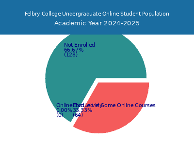 Felbry College 2025 Online Student Population chart