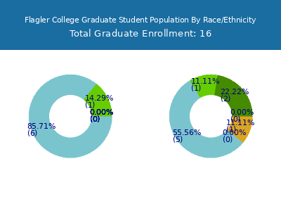 Flagler College 2025 Graduate Enrollment by Gender and Race chart