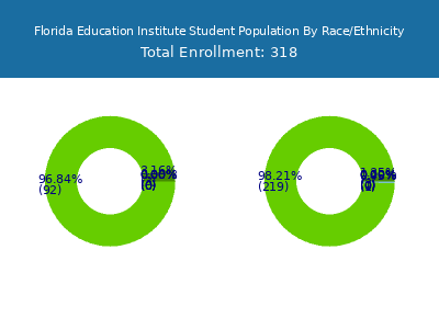 Florida Education Institute 2025 Student Population by Gender and Race chart