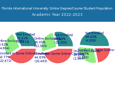 Florida International University 2023 Online Student Population chart
