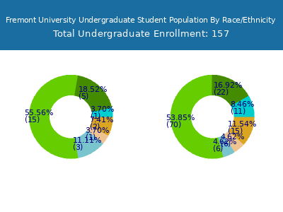 Fremont University 2025 Undergraduate Enrollment by Gender and Race chart