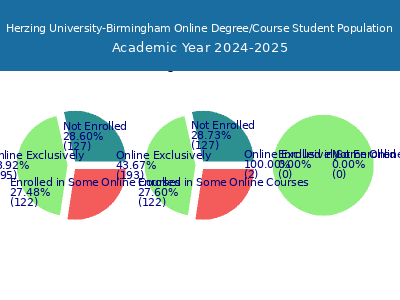 Herzing University-Birmingham 2025 Online Student Population chart