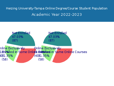 Herzing University-Tampa 2023 Online Student Population chart