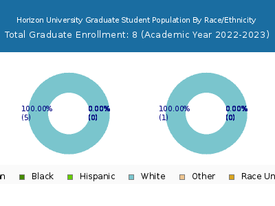Horizon University 2023 Graduate Enrollment by Gender and Race chart