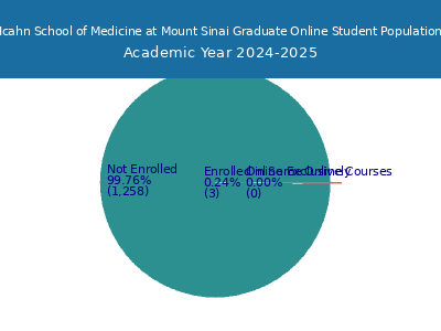 Icahn School of Medicine at Mount Sinai 2025 Online Student Population chart